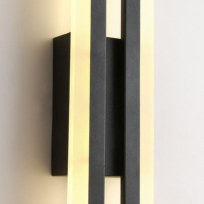 Contemporary Double Light LED Wall Fixture