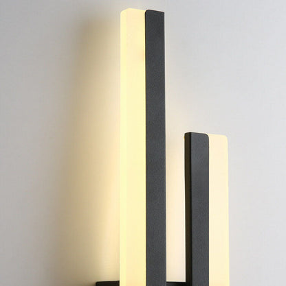 Contemporary Double Light LED Wall Fixture