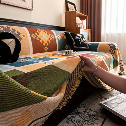 Chic Geometric Boho Sofa Protector