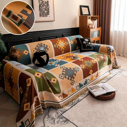 Chic Geometric Boho Sofa Protector