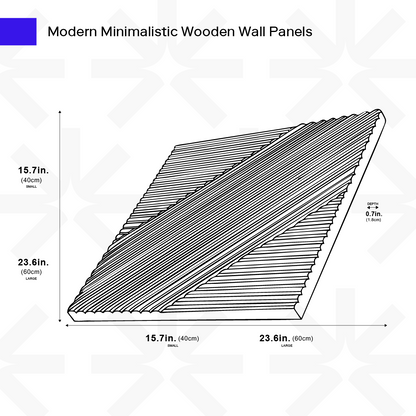Contemporary Solid Wood Panel