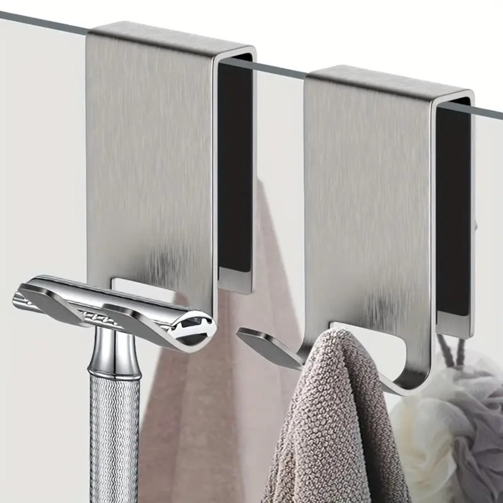 Elegant Stainless Steel Hooks for Shower Essentials