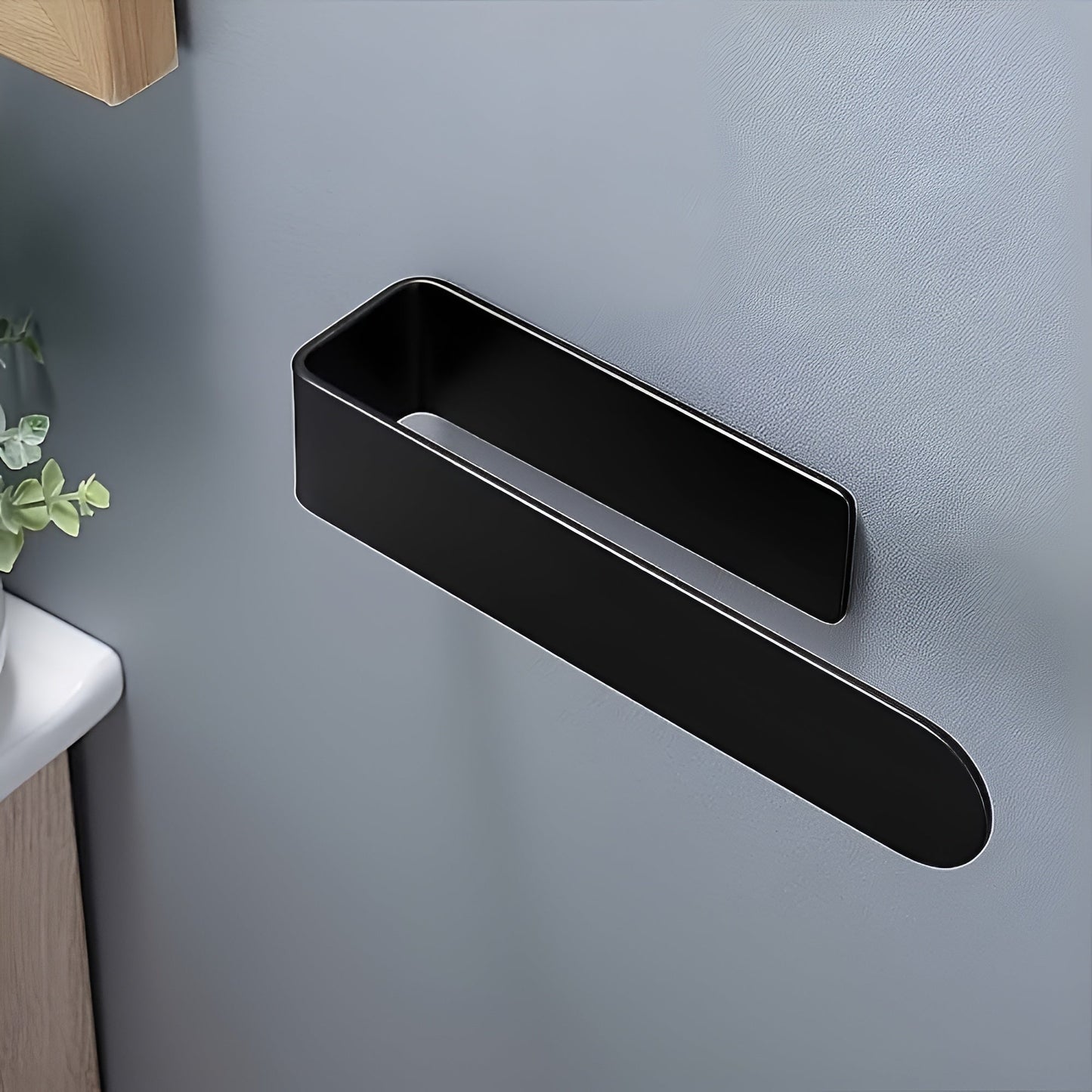 Chic Wall-Mounted Towel Holder in Sleek Stainless Steel