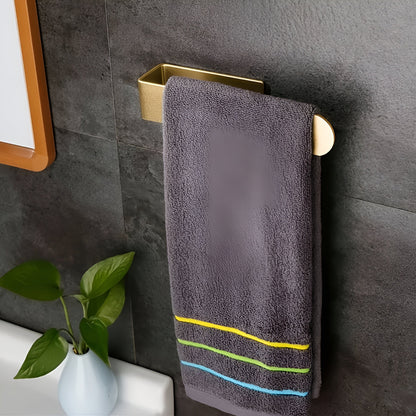 Chic Wall-Mounted Towel Holder in Sleek Stainless Steel