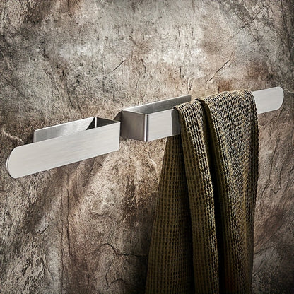 Chic Wall-Mounted Towel Holder in Sleek Stainless Steel