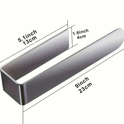 Chic Wall-Mounted Towel Holder in Sleek Stainless Steel