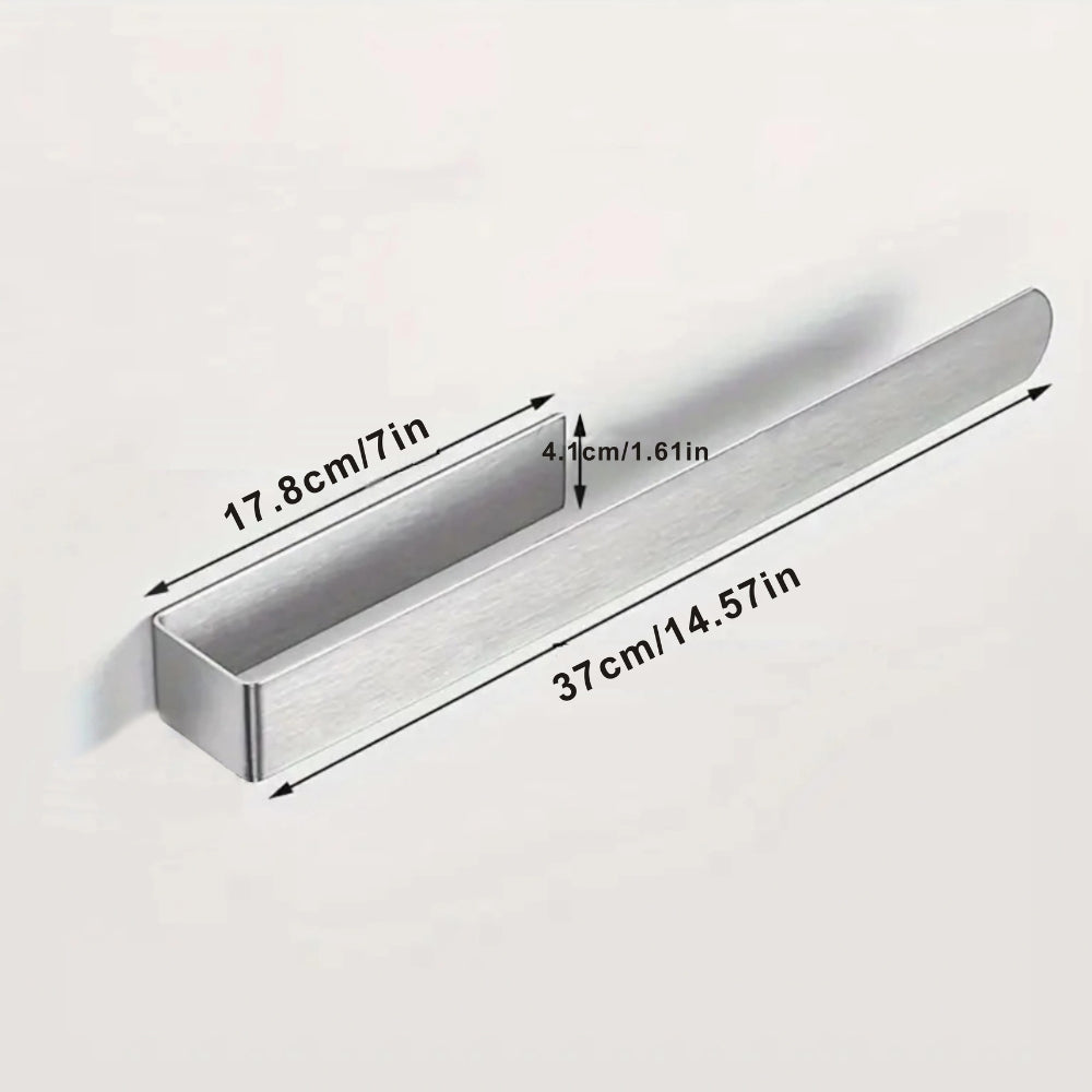 Chic Wall-Mounted Towel Holder in Sleek Stainless Steel