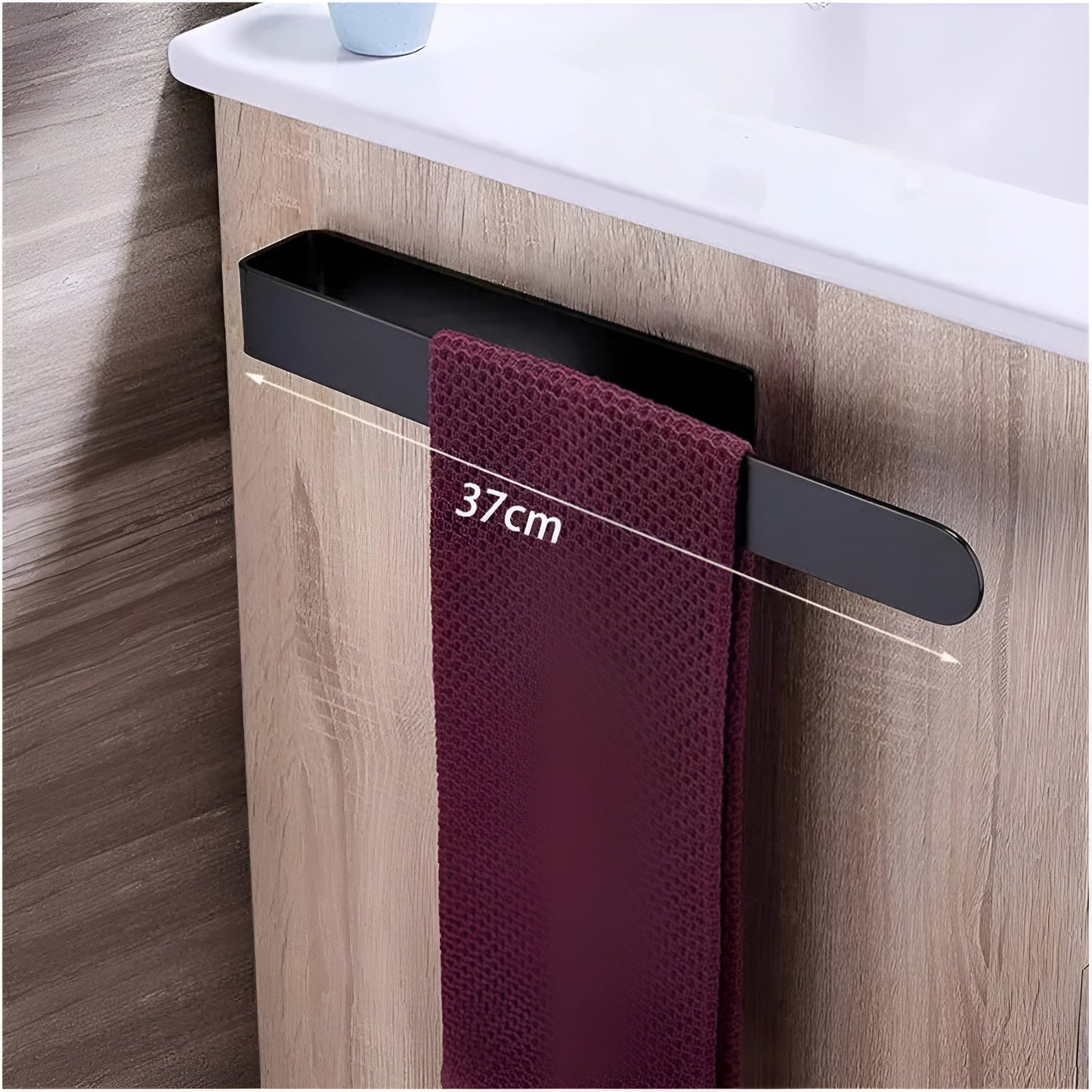 Chic Wall-Mounted Towel Holder in Sleek Stainless Steel