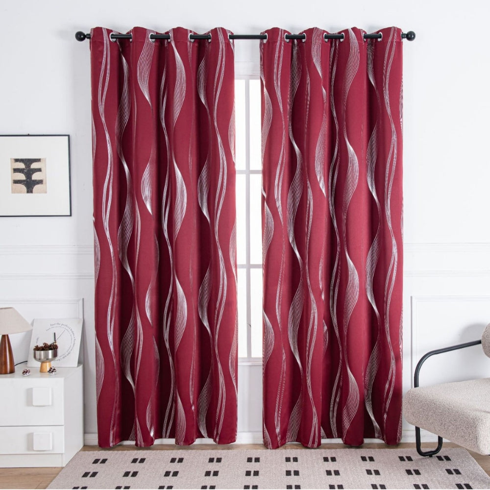 Elegant Geometric Blackout Curtain for Complete Privacy