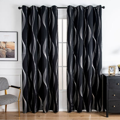 Elegant Geometric Blackout Curtain for Complete Privacy