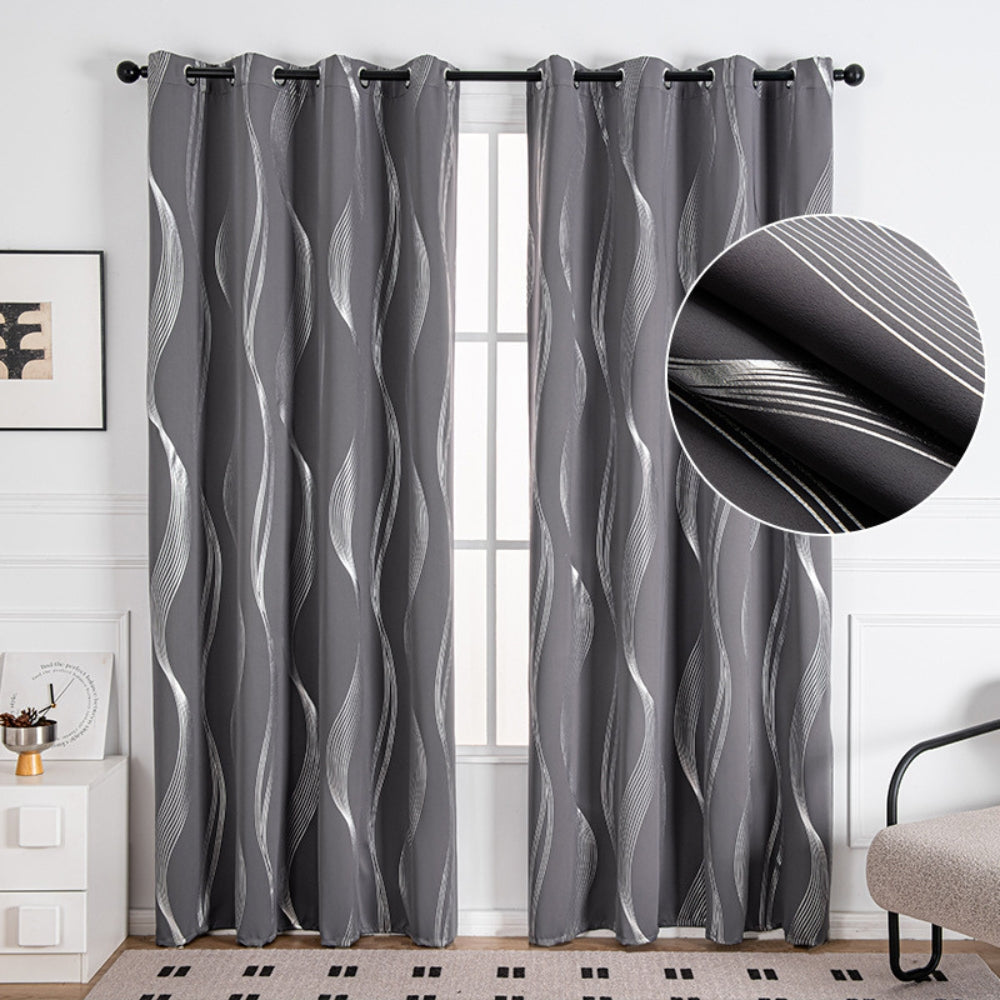 Elegant Geometric Blackout Curtain for Complete Privacy