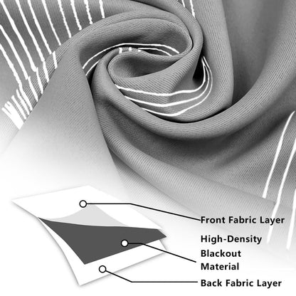 Elegant Geometric Blackout Curtain for Complete Privacy