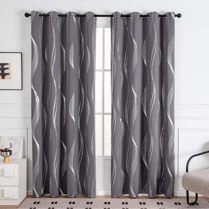 Elegant Geometric Blackout Curtain for Complete Privacy