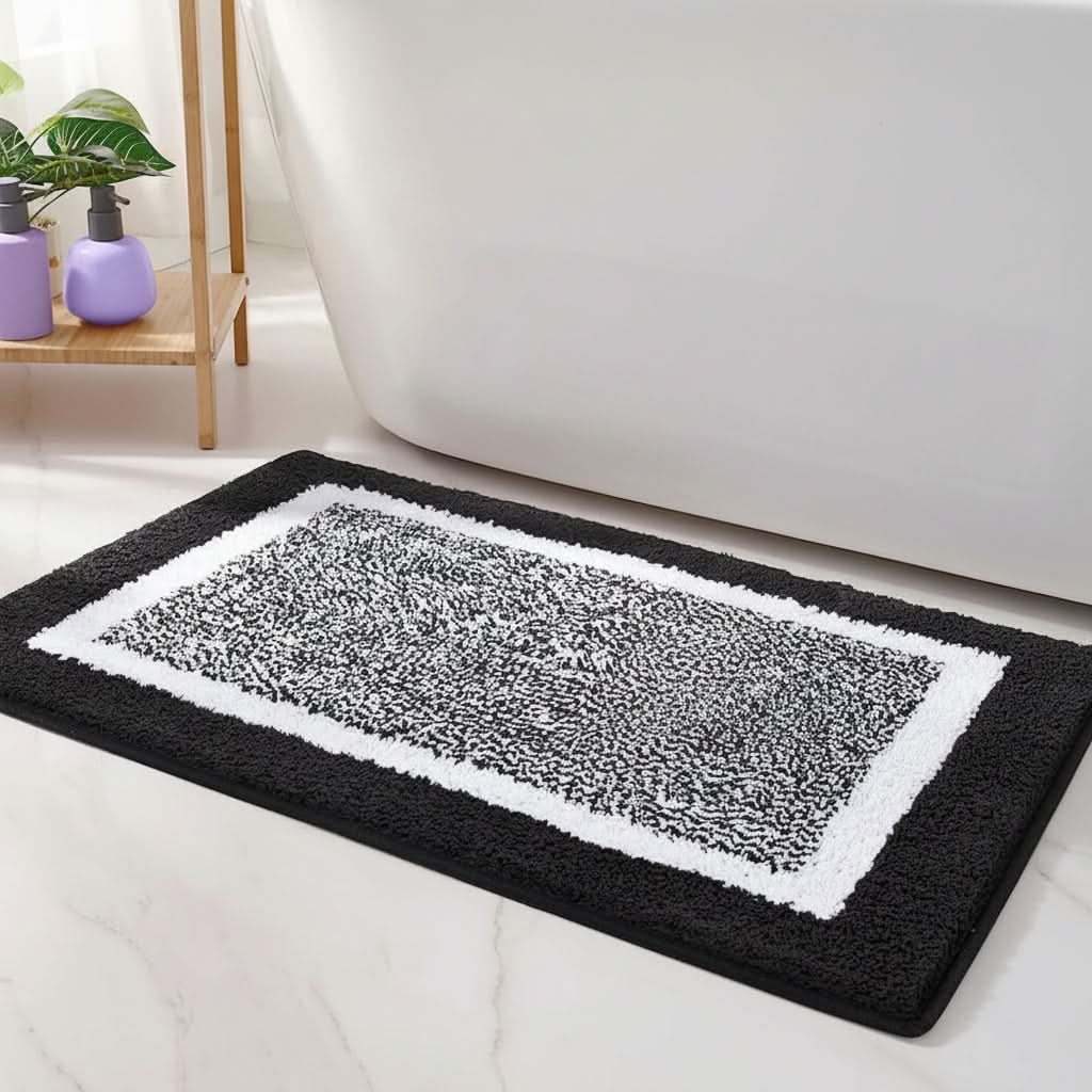 Non-Slip Microfiber Bath Mat for Comfortable and Safe Bathroom Floors