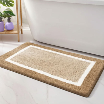 Non-Slip Microfiber Bath Mat for Comfortable and Safe Bathroom Floors