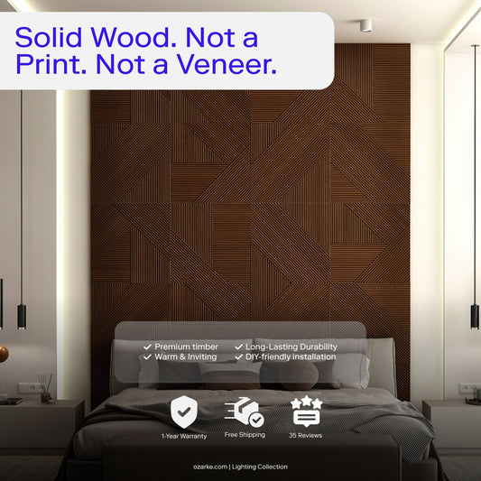 Contemporary Solid Wood Panel
