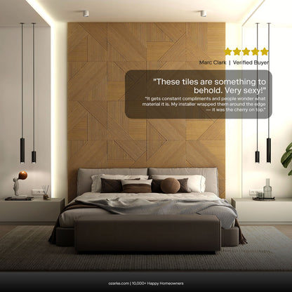 Contemporary Solid Wood Panel