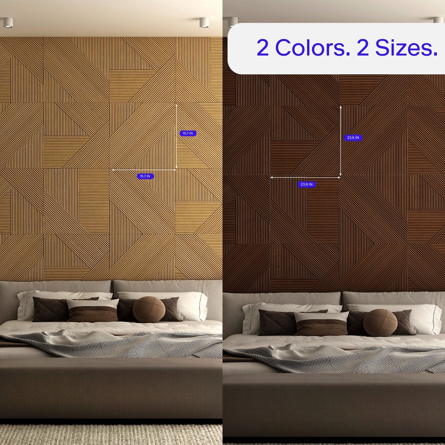 Contemporary Solid Wood Panel