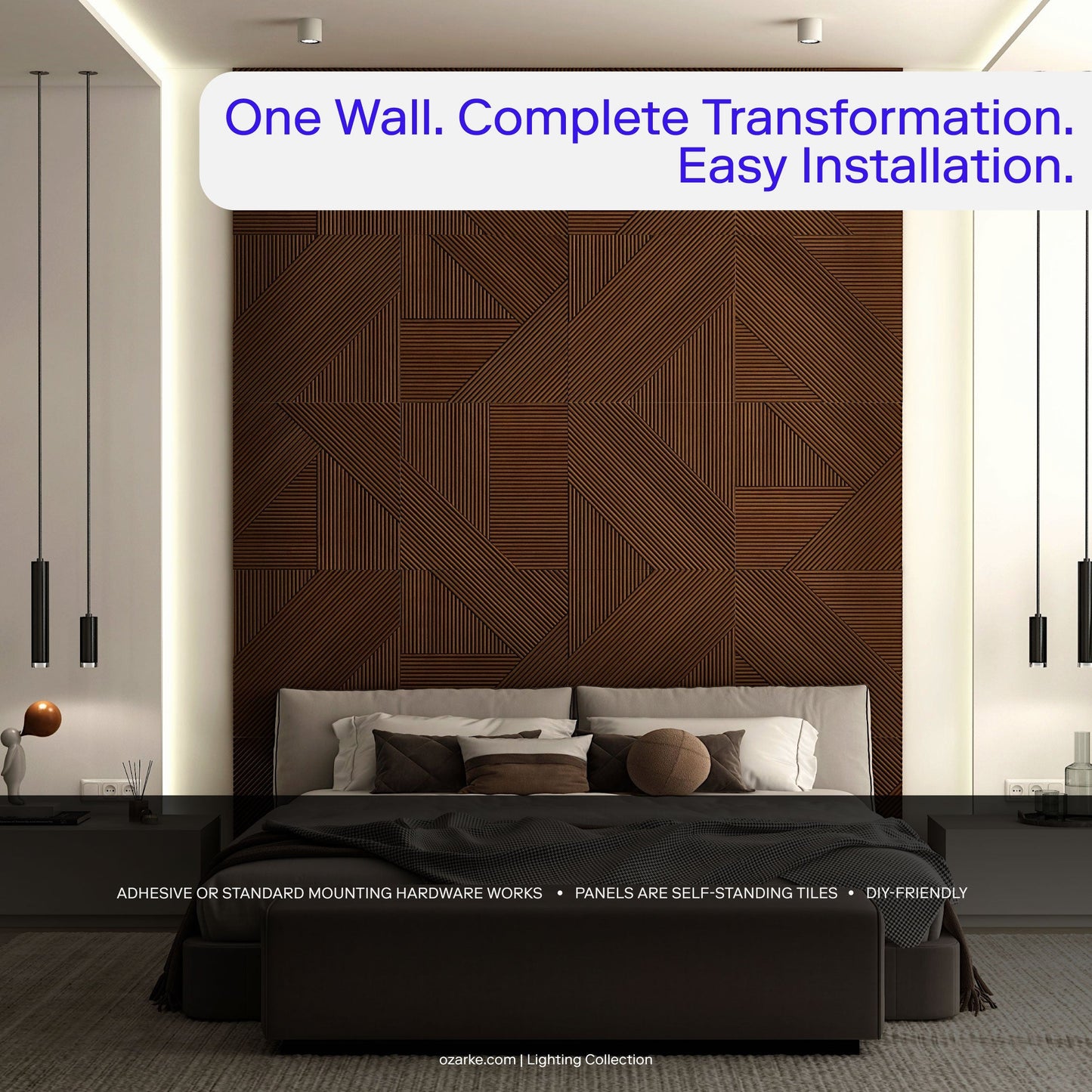 Contemporary Solid Wood Panel