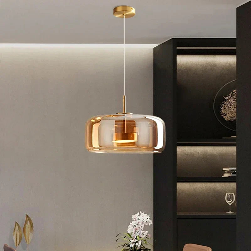 Pendant Light Fixture in Glass