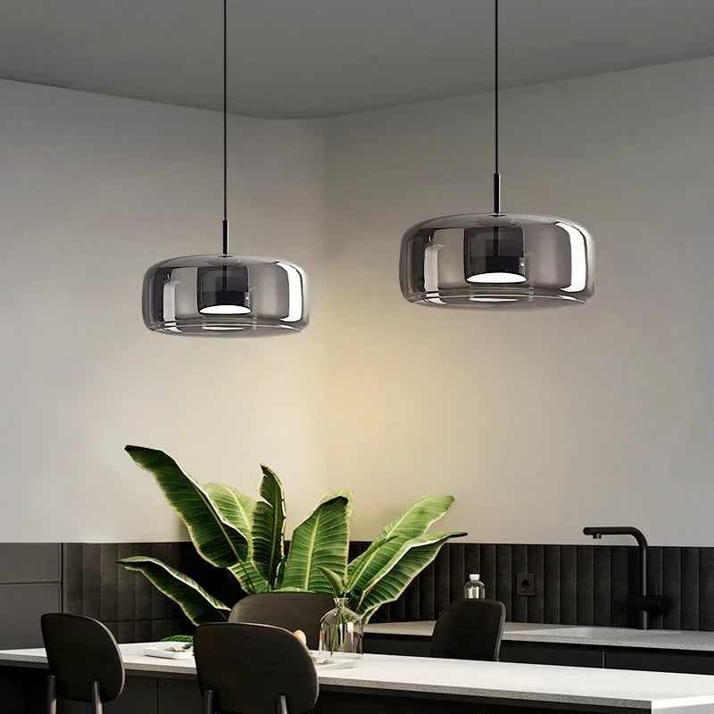 Pendant Light Fixture in Glass