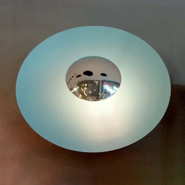 Modern Round LED Lamp with Adjustable Brightness and Various Colors