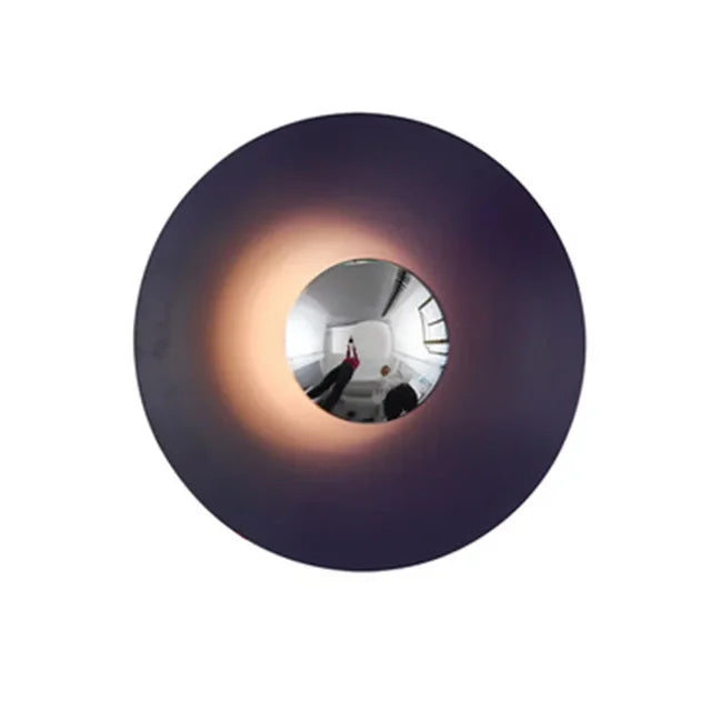 Modern Round LED Lamp with Adjustable Brightness and Various Colors