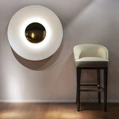 Modern Round LED Lamp with Adjustable Brightness and Various Colors