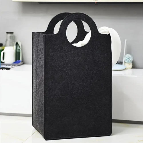 Elegant Foldable Felt Storage Basket