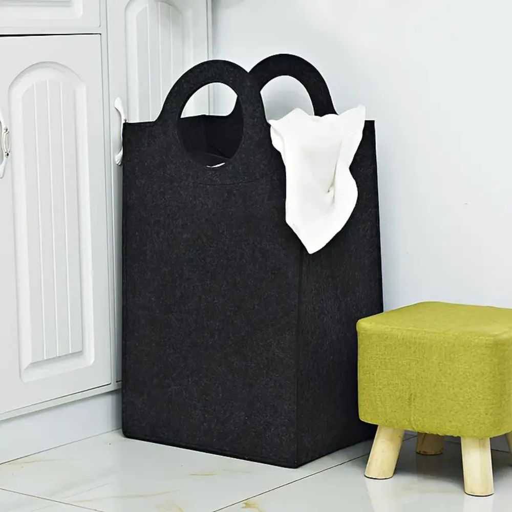 Elegant Foldable Felt Storage Basket