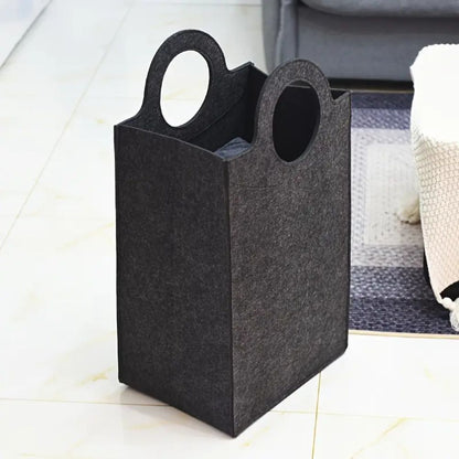 Elegant Foldable Felt Storage Basket
