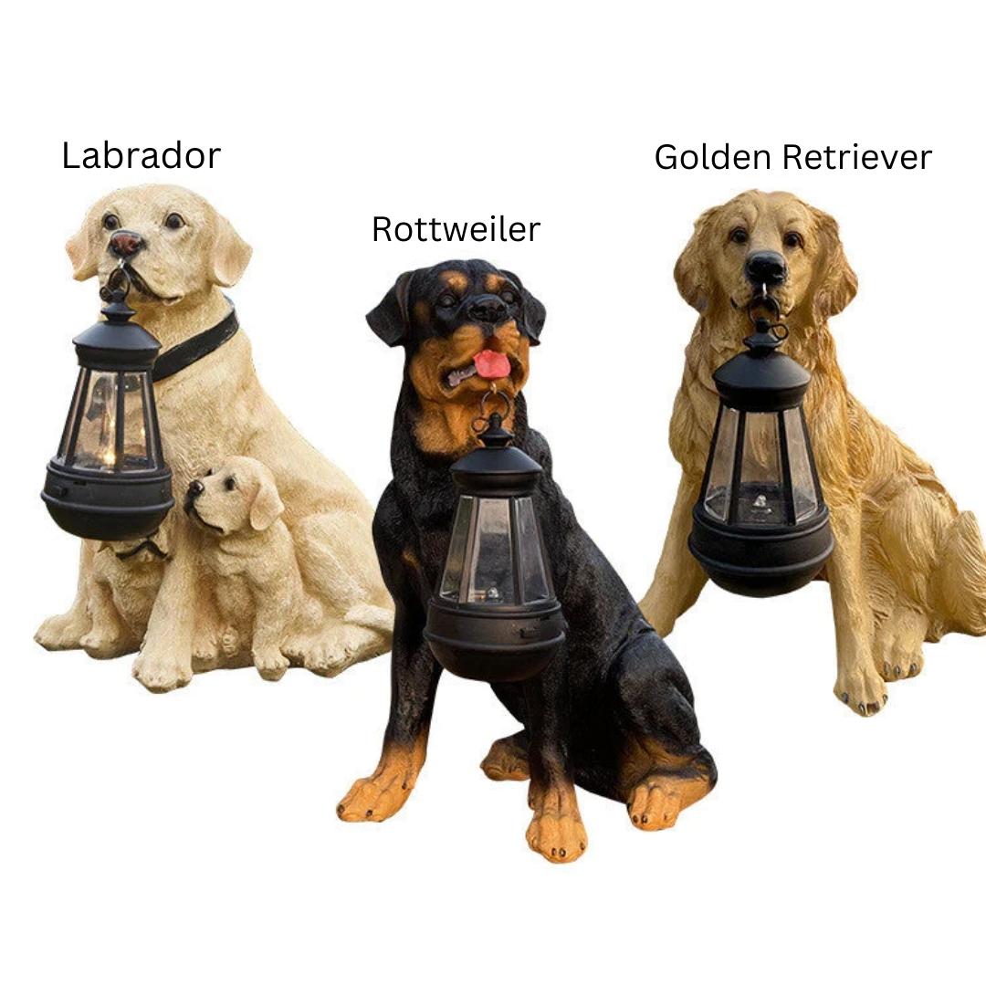 Solar Garden Light in Dog Shape | Weatherproof | Ideal for Patio & Balcony