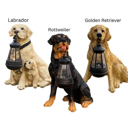 Solar Garden Light in Dog Shape | Weatherproof | Ideal for Patio & Balcony