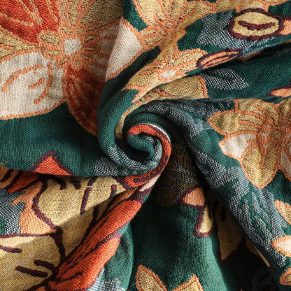 Chic Cotton Tassel Throw Blanket for Cozy Decor