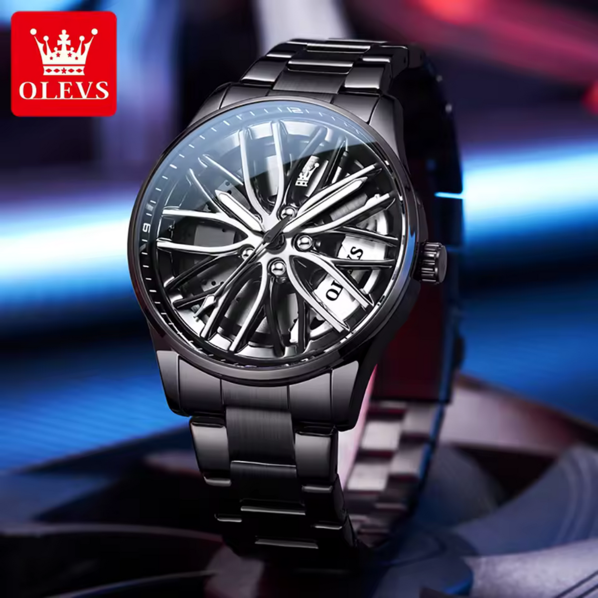 Stylish Men's Athletic Chronograph Timepiece