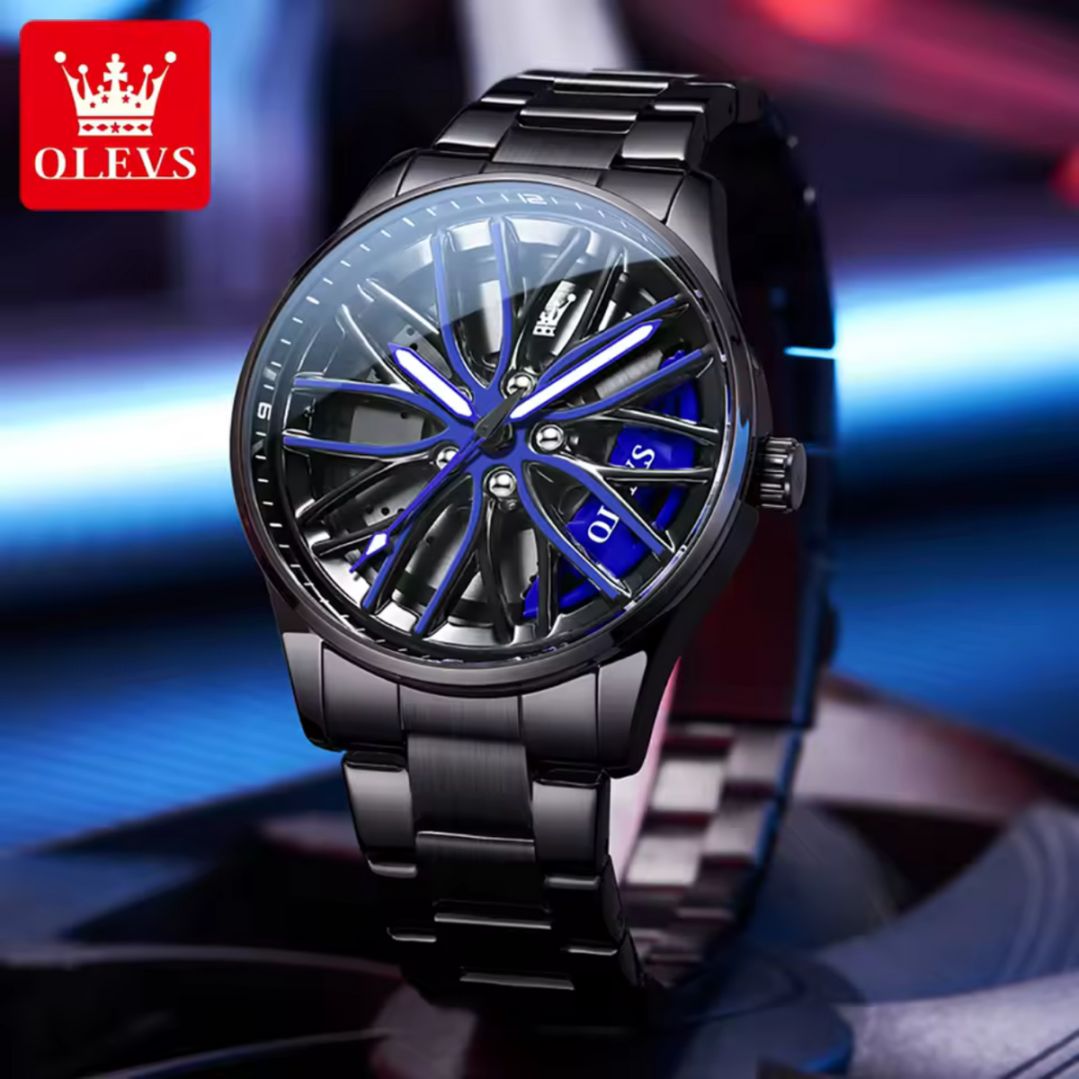Stylish Men's Athletic Chronograph Timepiece