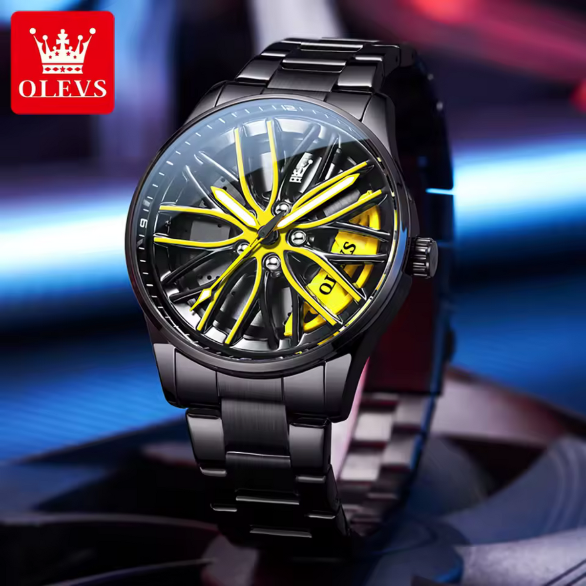 Stylish Men's Athletic Chronograph Timepiece