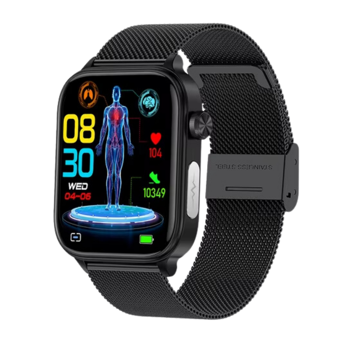 Health Tracker Smartwatch featuring ECG Monitoring