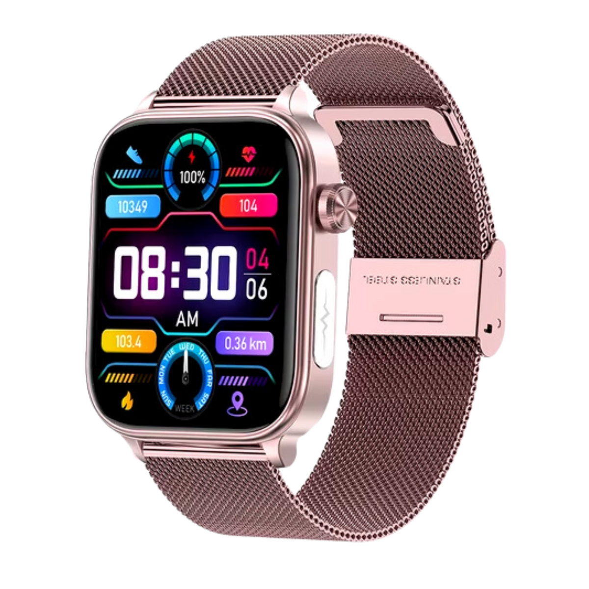 Health Tracker Smartwatch featuring ECG Monitoring