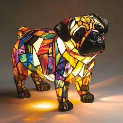 Handmade Glowing Dog Lamp – Ambient Light for Pets and Gifting