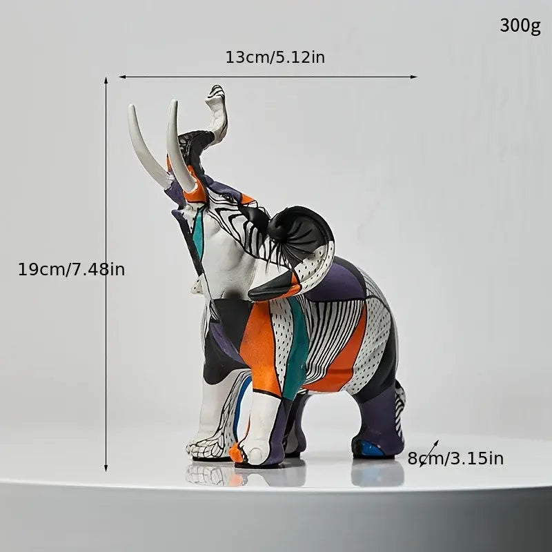 Decorative Elephant Sculpture - Mosaic Design Figurine