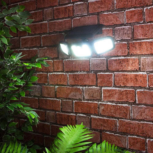 Triple LED Solar Wall Light – Illuminate Your Outdoor Space Efficiently