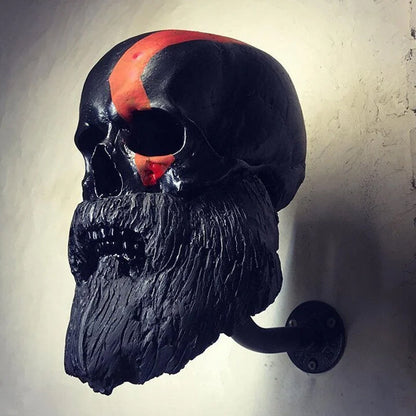 Bold Skull Motorcycle Helmet Display Stand