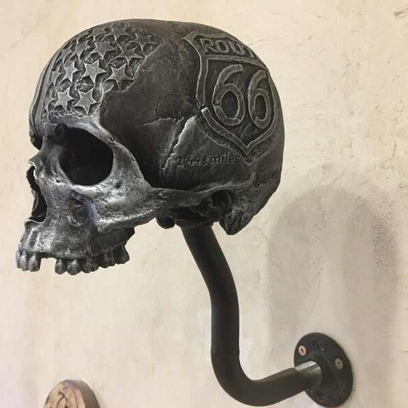 Bold Skull Motorcycle Helmet Display Stand