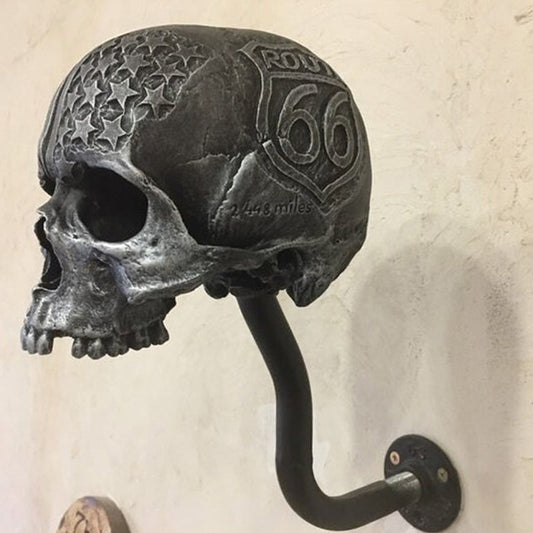 Bold Skull Motorcycle Helmet Display Stand