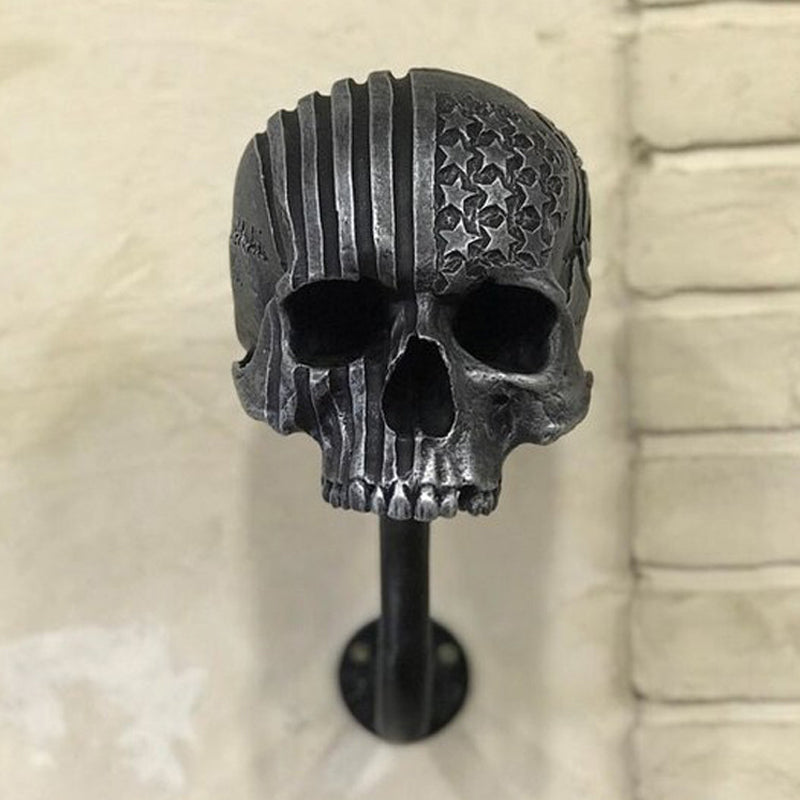 Bold Skull Motorcycle Helmet Display Stand