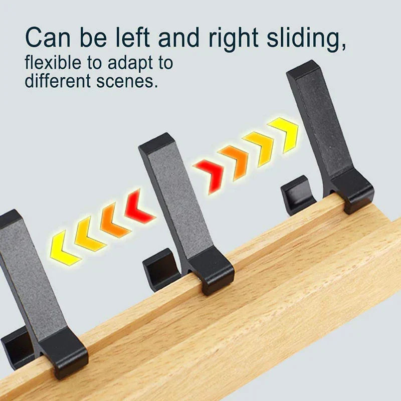 Scandinavian Style Wall Wardrobe with 5 Adjustable Double Hooks