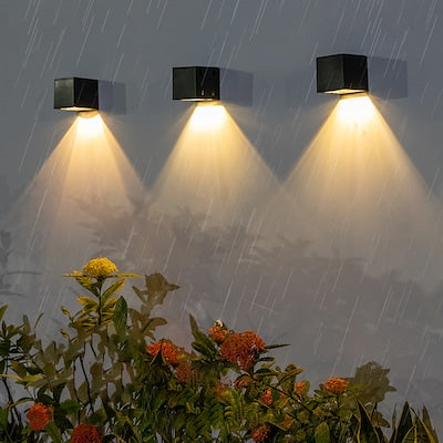 Dual-Function Solar Outdoor Wall Light | LuminaGlow