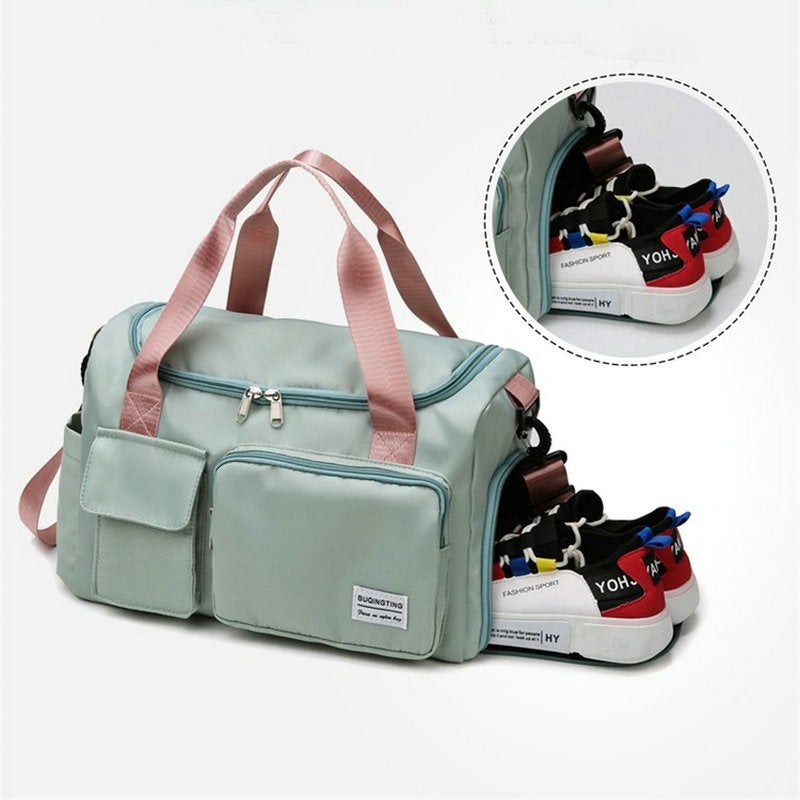 Sport Duffle Bag with Multiple Compartments and Shoe Section