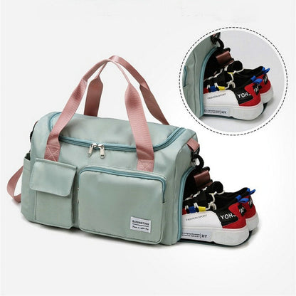 Sport Duffle Bag with Multiple Compartments and Shoe Section